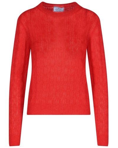 prada red sweater